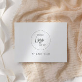 Bedrijf Custom Logo Business Bedankt Briefkaart