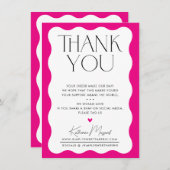 BEDRIJF DANK U DANK U DANKZIJ ETIKETTERENDE, opwin Bedankkaart (Voorkant / Achterkant)