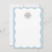 BEDRIJF DANK U DANKZIJ DE trendy elegant serif ble Bedankkaart (Achterkant)