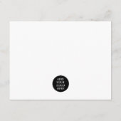 BEDRIJF DANK U ELEGANT TURQUOISE SWIRL LOGO INFORMATIEKAARTJE (Achterkant)