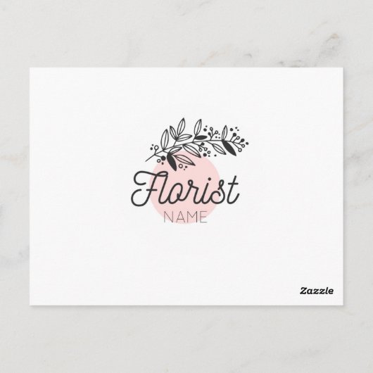 Bedrijf dank u kaart, dank u voor orde briefkaart (Achterkant)