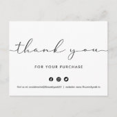 Bedrijf dank u kaart, dank u voor orde briefkaart (Voorkant)