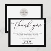 BEDRIJF DANK U OOIT-LOGO BEDANKKAART (Voorkant / Achterkant)