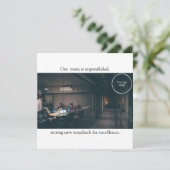 Bedrijf Dank u Team Photo Corporate Bedankkaart (Staand voorkant)