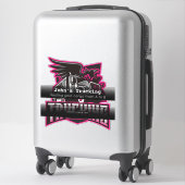 Bedrijf dat reclame maakt voor transportbedrijf sticker (Koffer)