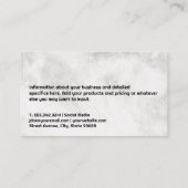 Bedrijf die werkt | Logo onroerend goed Visitekaartje (Achterkant)