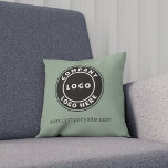 Bedrijf DIY Business Swag Showroom Sage Green Kussen<br><div class="desc">Voeg uw bedrijf logo- en merkidentiteit toe aan deze kussen en aan uw webadres of slogan door op bovenstaande knop 'Personaliseren' te klikken. Deze merkbare werpkussens kunnen uw bedrijf adverteren aangezien de werknemers hen gebruiken en als collectieve zwembad verdubbelen. Beschikbaar in andere kleuren en grootten. Geen minimumbestelling en geen plaatsingskosten....</div>