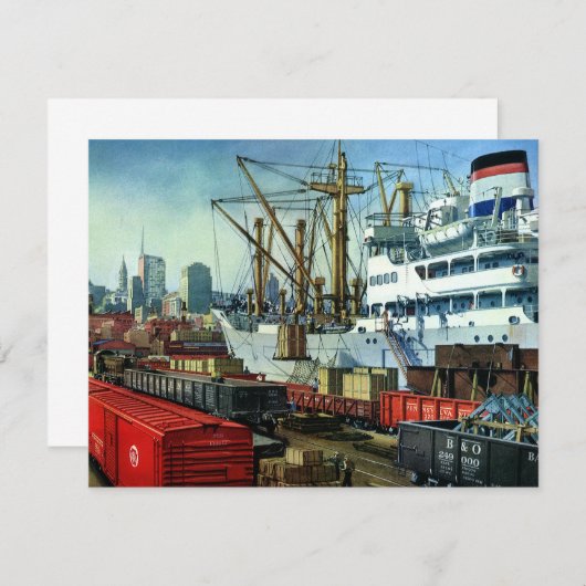 bedrijf, dockvrachttransport (Voorkant / Achterkant)