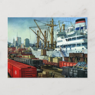  bedrijf, dockvrachttransport briefkaart