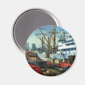 bedrijf, dockvrachttransport magneet (Voorkant / Achterkant)