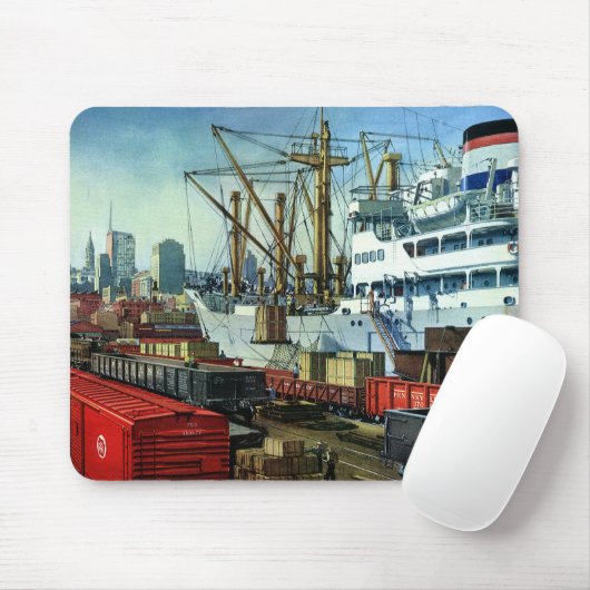  bedrijf, dockvrachttransport muismat (Met muis)