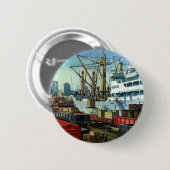  bedrijf, dockvrachttransport ronde button 5,7 cm (Voorkant /achterkant)
