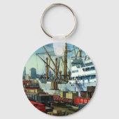  bedrijf, dockvrachttransport sleutelhanger (Voorkant)