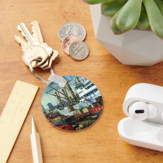  bedrijf, dockvrachttransport sleutelhanger (Bureau)