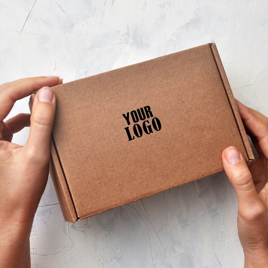 Bedrijf Eenvoudig Minimalistisch Uw Logo hier Zelfinktende Stempel