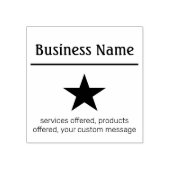 Bedrijf en Bedrijf Logo met Naam Rubberstempel (Afrduk)