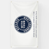 Bedrijf en merk toevoegen Bedrijf Evenement Logo Spandoek (Verticaal)