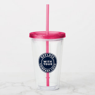 Bedrijf en merk toevoegen Logo Company Medewerkers Acryl Drinkbeker