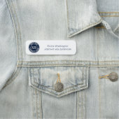 Bedrijf en merk toevoegen Logo Company Medewerkers Naamplaatje (In situ)