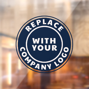 Bedrijf en merk toevoegen Logo Company Showroom Raamsticker