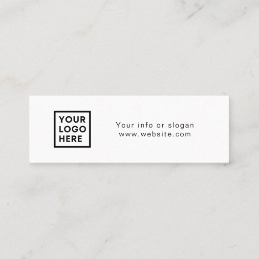 Bedrijf Evenement Drink Voucher Logo Kaart Mini Visitekaartje (Achterkant)