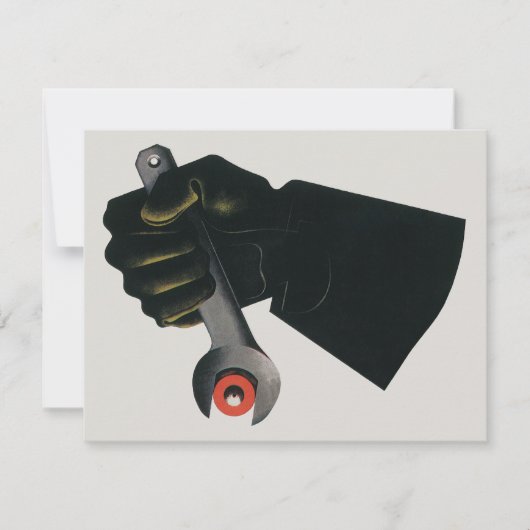 bedrijf, fabrieksmachinist kaart (Voorkant)