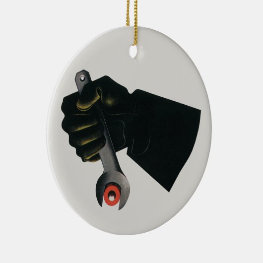 bedrijf, fabrieksmachinist keramisch ornament (Rechts)