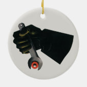 bedrijf, fabrieksmachinist keramisch ornament (Achterkant)