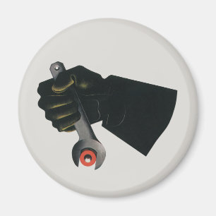 bedrijf, fabrieksmachinist magneet