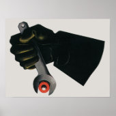 bedrijf, fabrieksmachinist poster (Voorkant)