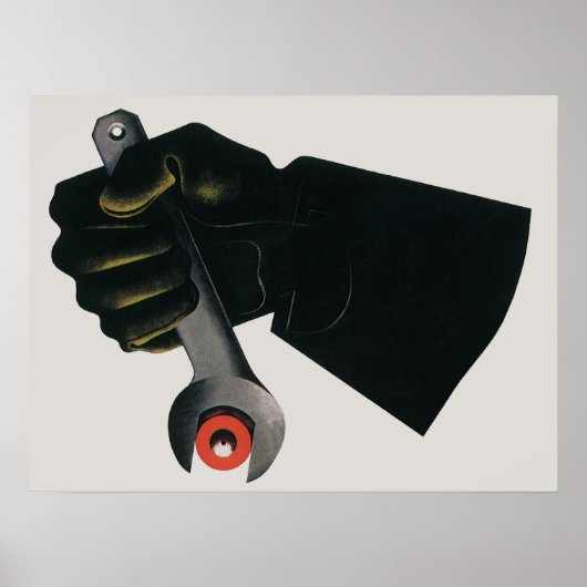 bedrijf, fabrieksmachinist poster (Voorkant)