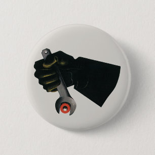 bedrijf, fabrieksmachinist ronde button 5,7 cm