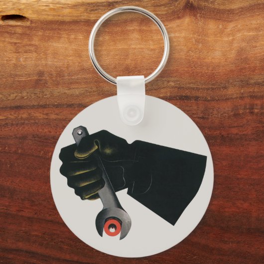  bedrijf, fabrieksmachinist sleutelhanger (Achterkant)