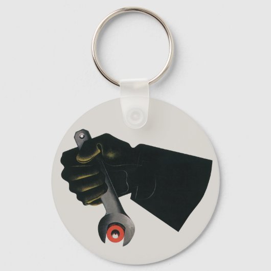  bedrijf, fabrieksmachinist sleutelhanger (Achterkant)