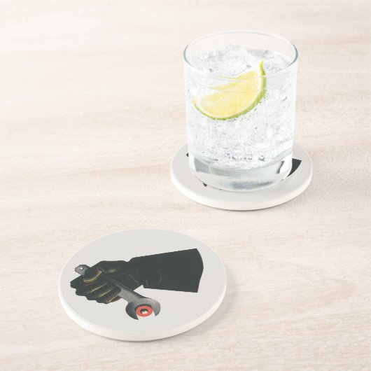  bedrijf, fabrieksmachinist zandsteen onderzetter (Zijkant)