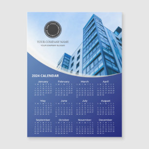 Bedrijf Foto en Logo 2024 Kalender Magnetische Kaa