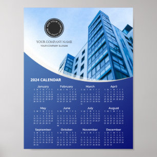 Bedrijf Foto en Logo 2024 Kalender POSTER