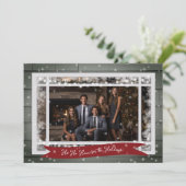 Bedrijf Foto Zakelijk Kerst Kaarten (Staand voorkant)