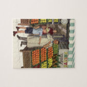  bedrijf, fruitstandaard met kruidenierswaren legpuzzel (Horizontaal)