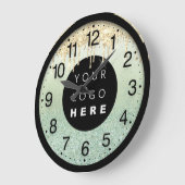 Bedrijf Glitter Metalic Blush Drivers Logo Grote Klok (Hoek)