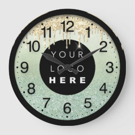 Bedrijf Glitter Metalic Blush Drivers Logo Grote Klok