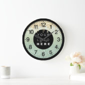 Bedrijf Glitter Metalic Blush Drivers Logo Grote Klok (Huis)