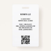 Bedrijf Gold Gradient Medewerker Foto Badge (Achterkant)