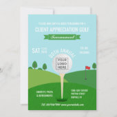 Bedrijf Golf Tournament Invitation Kaart (Voorkant)