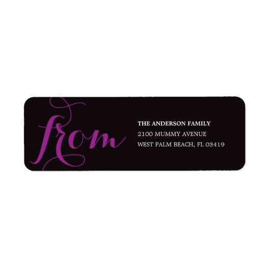 BEDRIJF | HALLOEEN RETURN ADRES ETIKETTERS ETIKET (Voorkant)