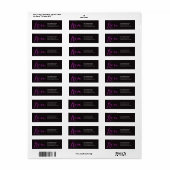 BEDRIJF | HALLOEEN RETURN ADRES ETIKETTERS ETIKET (Full Sheet)