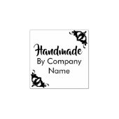 Bedrijf Handgemaakt door Bedrijfsnaam Rubberstempel (Afrduk)
