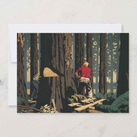  bedrijf, houtindustrie Redwood Forest (Voorkant)