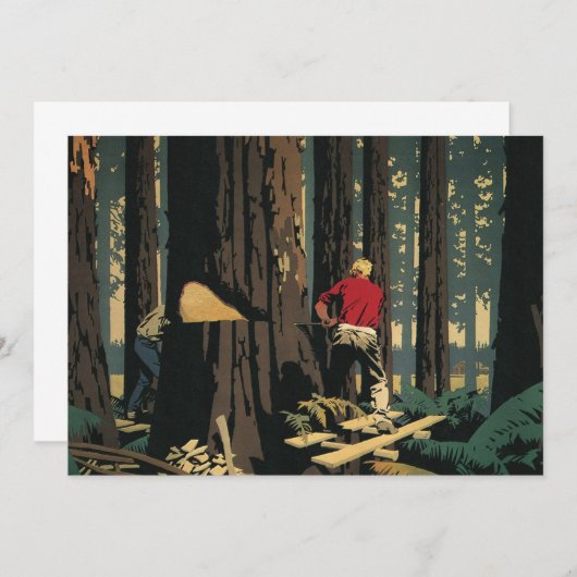  bedrijf, houtindustrie Redwood Forest (Voorkant / Achterkant)