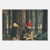  bedrijf, houtindustrie Redwood Forest Inpakpapier Vel (Voorkant)